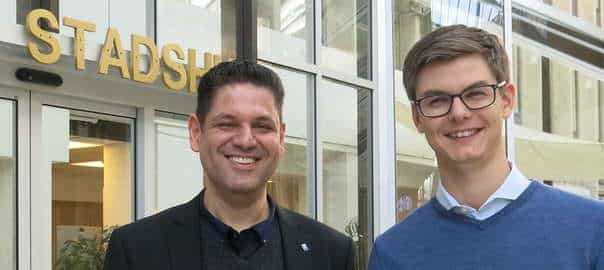 Kiarash Kaffashpour och Jonas Löfgren